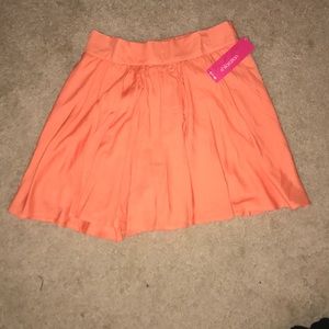 Orange/peach/salmon skirt